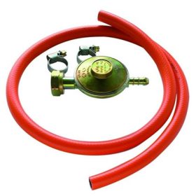 Propán-bután reduktor 30mbar szett 2m tömlő+bilincs