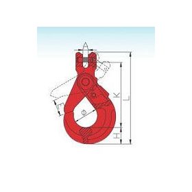 8mm villás biztonsági horog 2t nagyszilárdságú