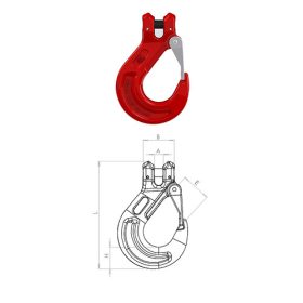 6mm villás horog 1,12t nagyszilárdságú