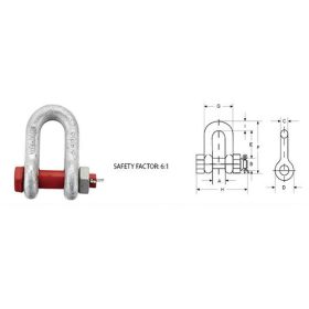 Sekli patkó biztosítóval nagyszilárdságú 3,25t