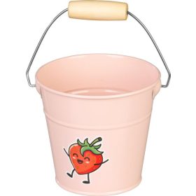 Vödör 1.0L gyermek rózsaszín horganyzott