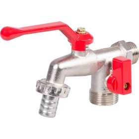 Kerti csap 3/4"-3/4"-1/2" dupla