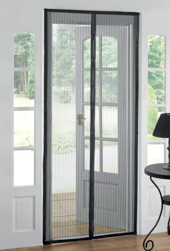 Szúnyogháló függöny 120×220cm 9 mágnessel fekete