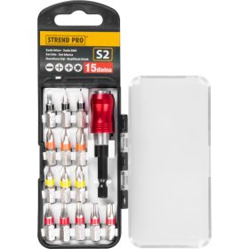 Bit készlet 15 részes L-25 mm S2