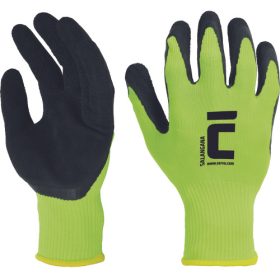 Kesztyű nylon latexbe mártott sárga Salangana 8-as