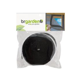 Tépőzár szalag szunyoghálóhoz 6mm×5,6m fekete