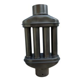 Füstcső hődob fekete 120/550mm import I.o