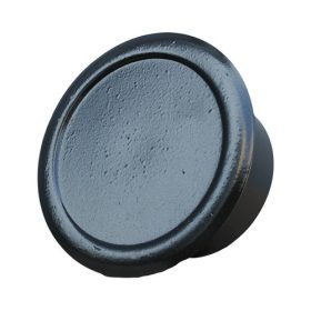 Füstcső falidugó komplett fekete 120mm import