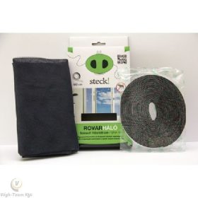 Szúnyogháló tépőzáras 130×160cm fekete